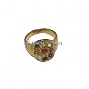 The Nine Planets Antique Chakra Ring